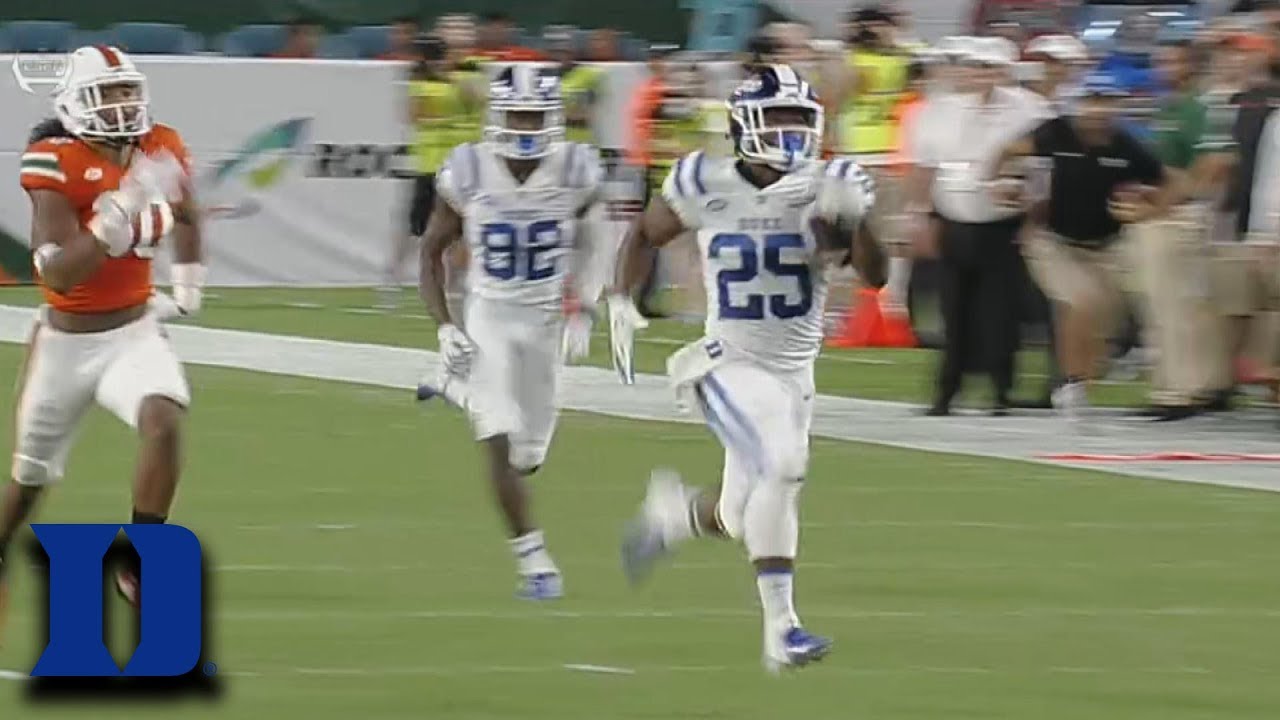 Duke RB Deon Jackson 75-Yard TD Run on Opening Play