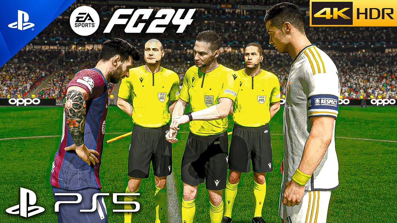 (PS5) EA FC 24 — это ТАК КРУТО на PS5 | УЛЬТРАреалистичный игровой процесс [4K 60FPS HDR] FIFA 24