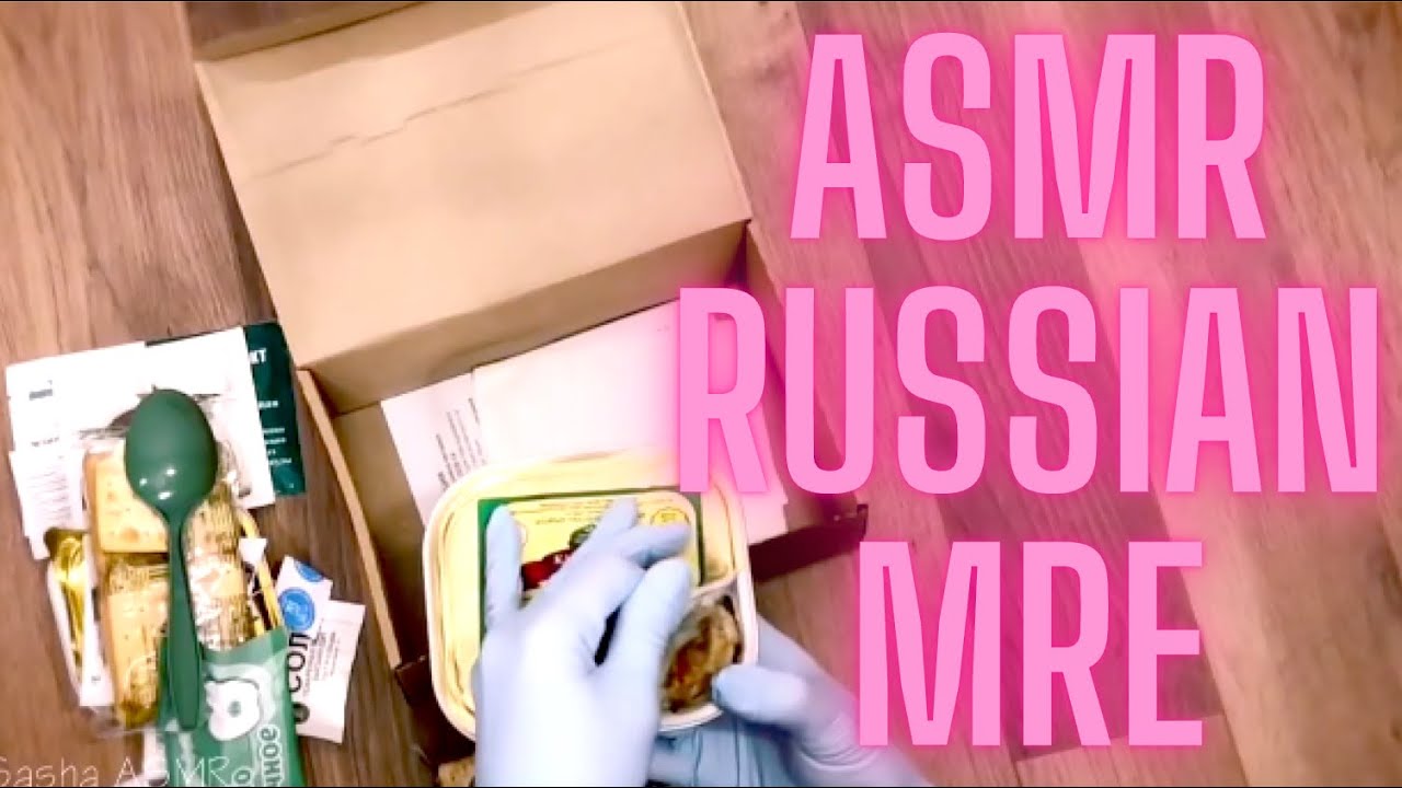 Sasha ASMR Classics: Russian MRE Unboxing & Tasting | Crinkles, Soft Speaking & Meal Review
