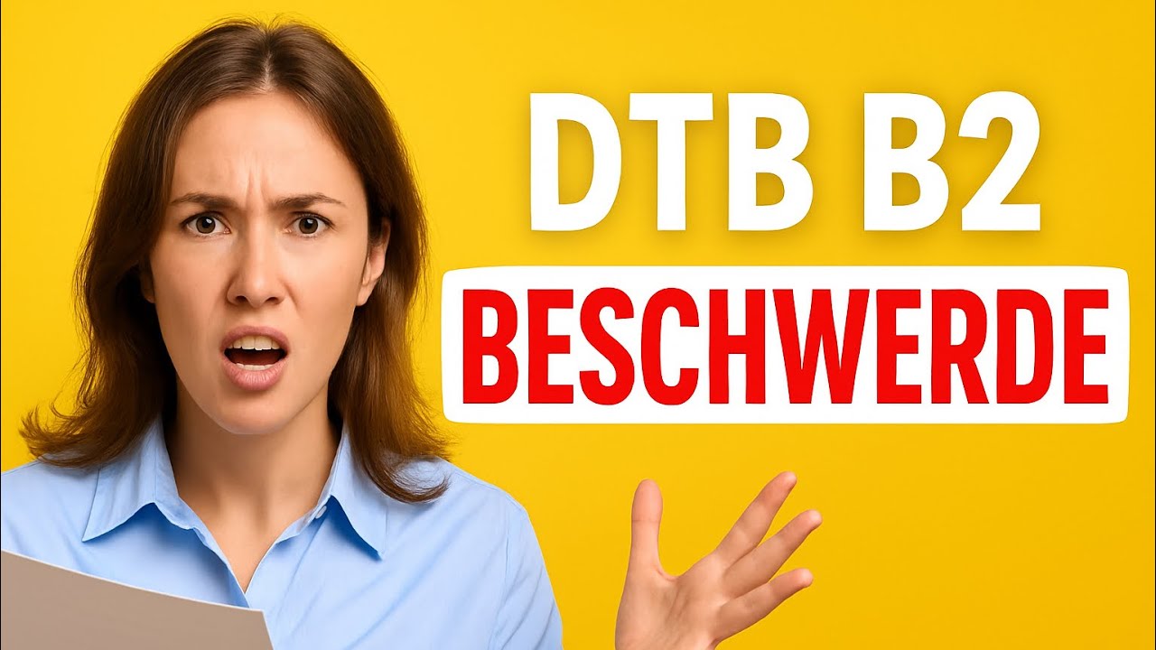 DTB B2 Schreiben: Beschwerde einfach erklärt ✉️ | Musterlösung + Tipps für die Prüfung #dtbb2