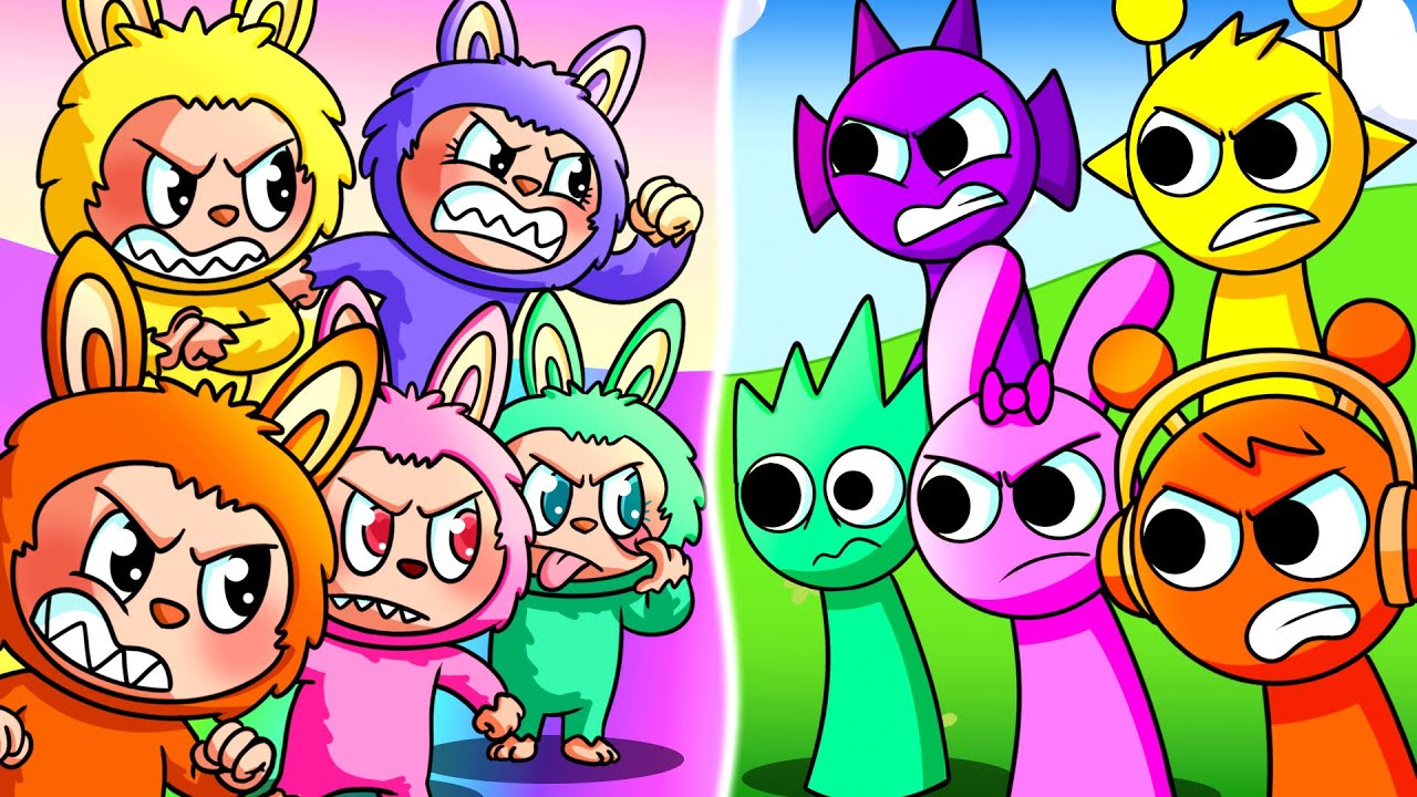 LABUBU vs. SPRUNKI... (Cartoon Animation)