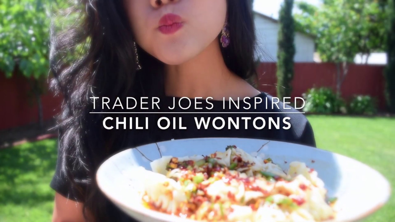 Easy Chili Oil Wontons | Trader Joe's Frozen Cilantro Wontons Recipe Video