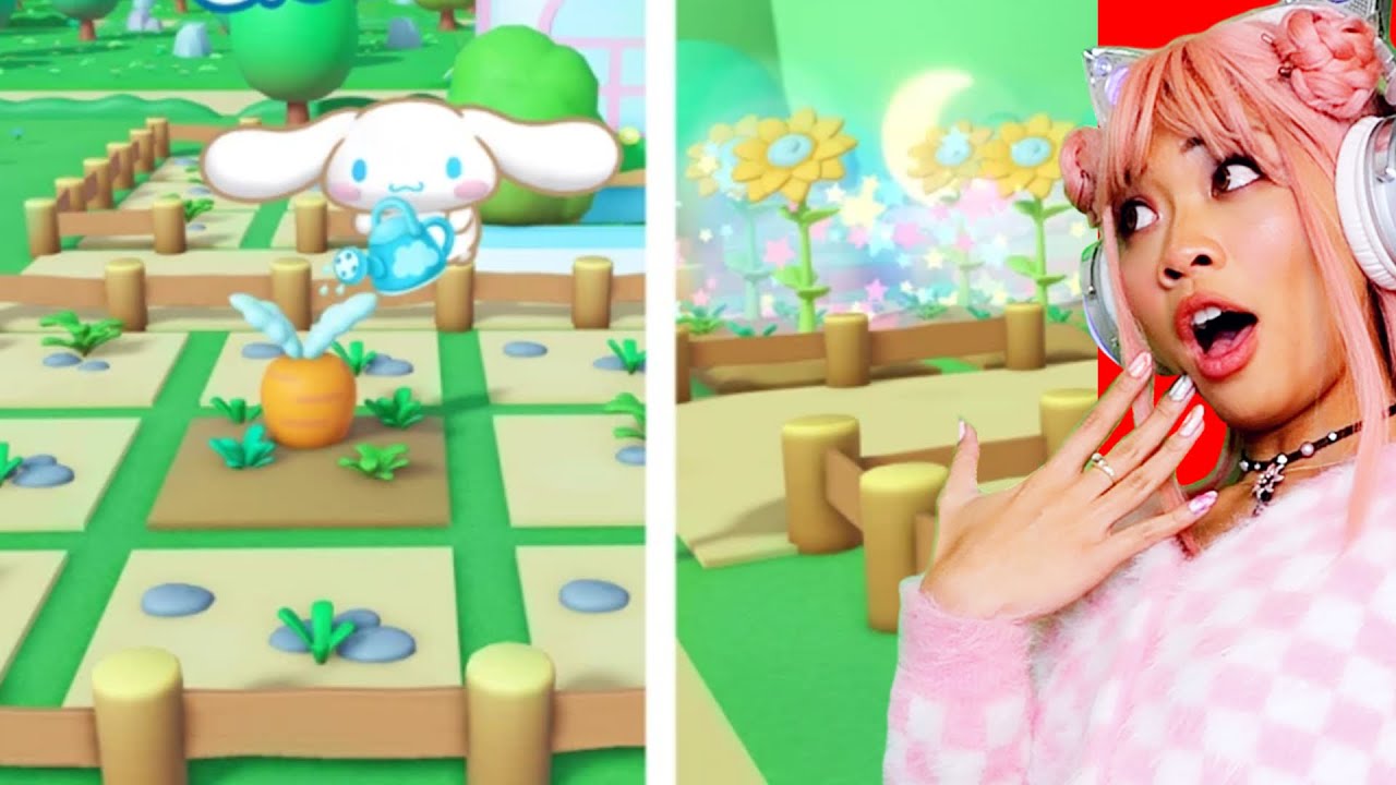 ROBLOX CINNAMOROLL CLOUD LAND! Выращиваю свой сад