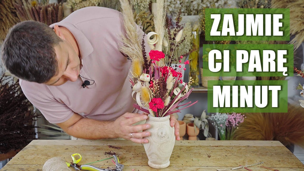 Prosty bukiet z suszu. Spróbuj zrobić