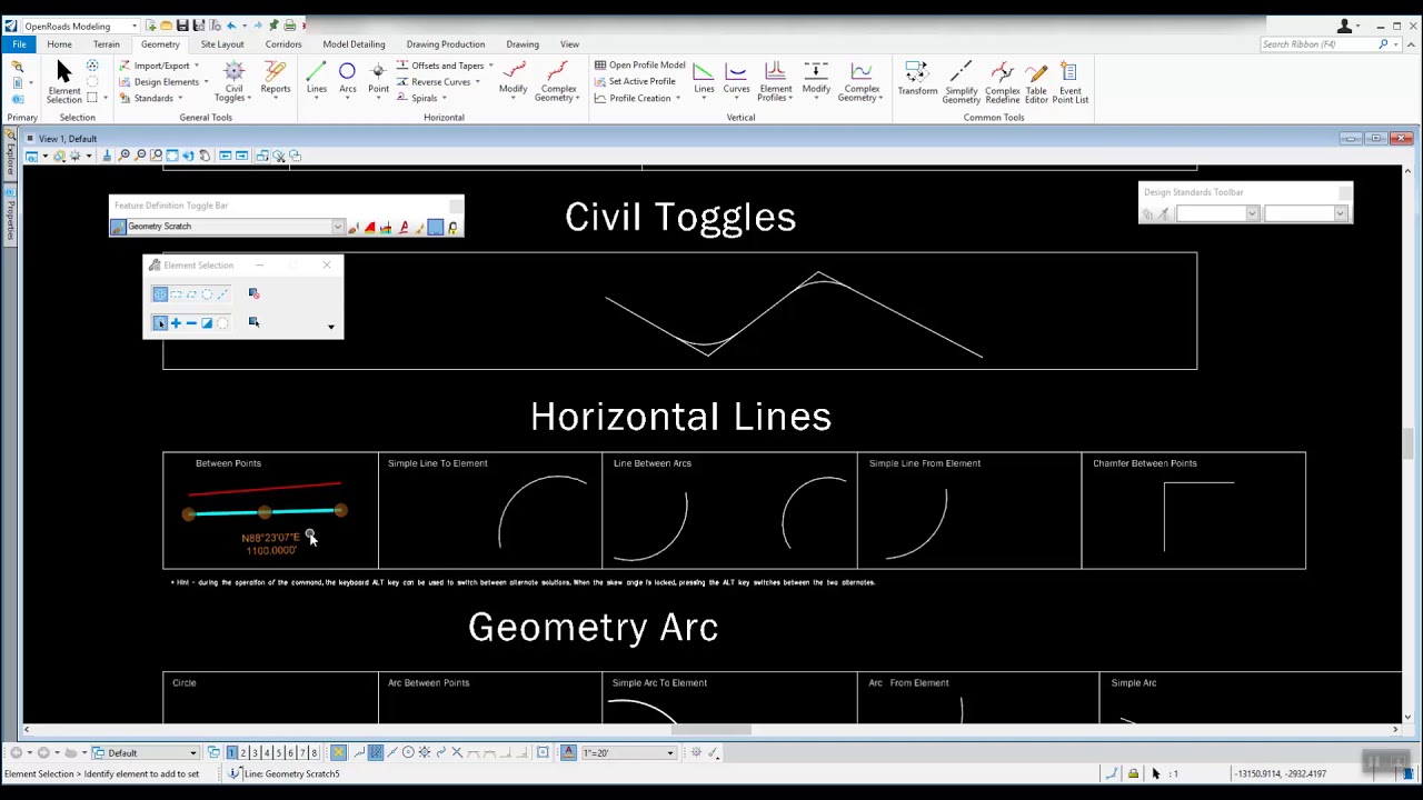 ORD - Road 1 - Chapter 2 - 03 Linear Tools   Line Between Points