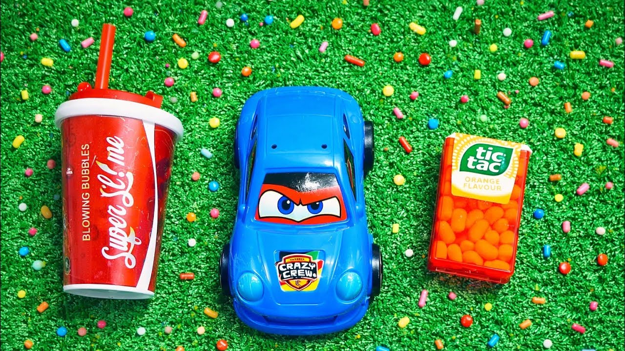 Relaxing ASMR with Toy Car, Tic Tac & Bubble Cup | Satisfying Video