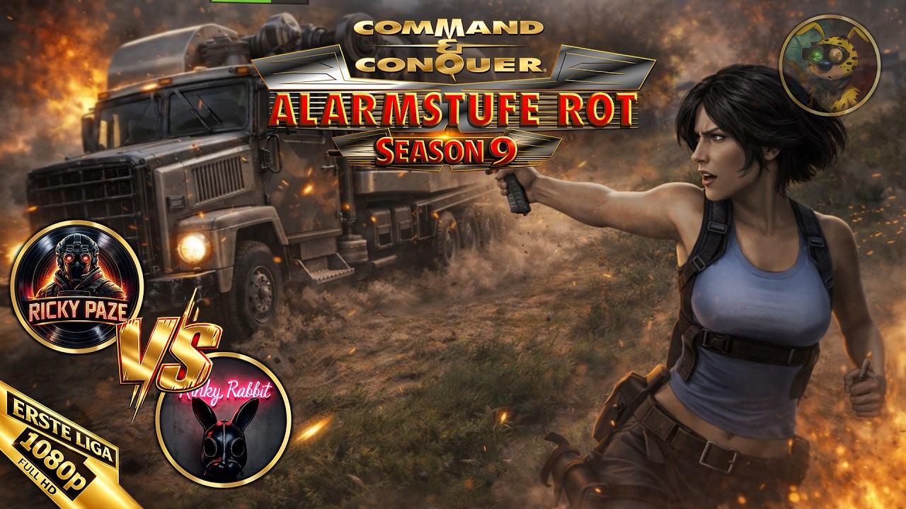 KNALLHART VERSPIELT | C&C Red Alert eSports Classic League 2026 | RickyPaze vs Kinky Rabbit
