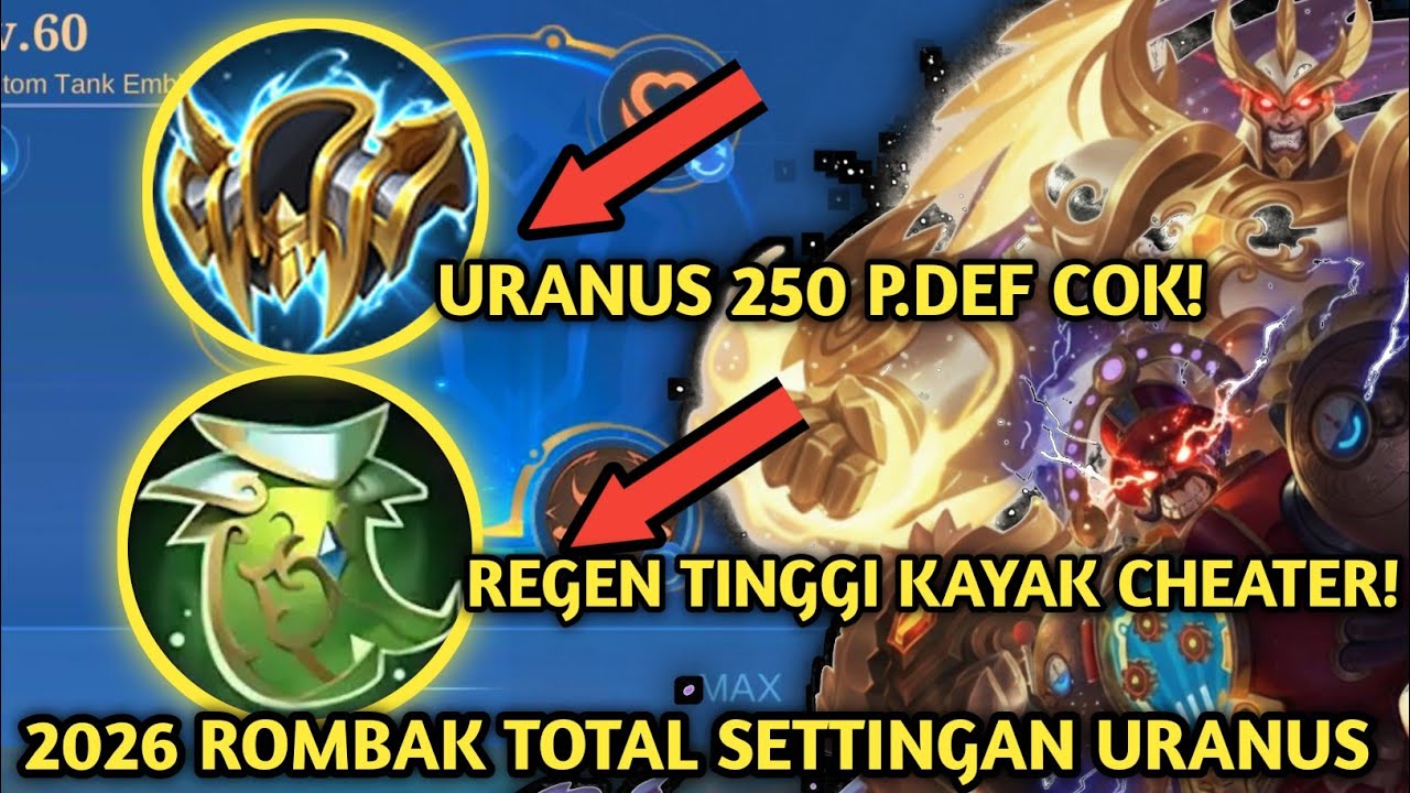 GANTI BUILD URANUS SEKARANG! SETTING EMBLEM DAN BUILD URANUS TERSAKIT DAN TERKUAT 2026 BUILD URANUS
