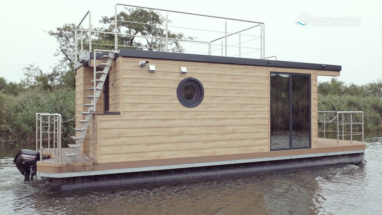 Prezentacja House-Boat-a produkowanego przez Aqua-House Szczecin