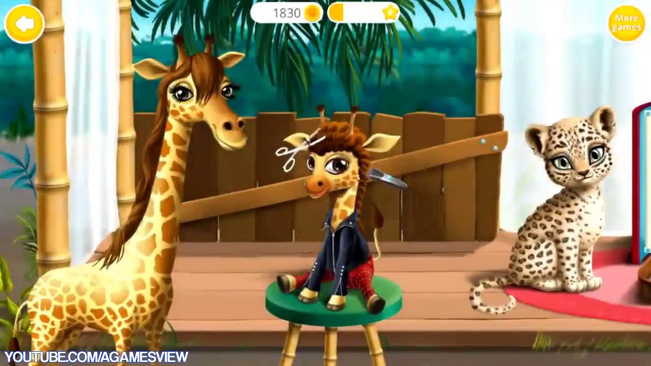 Baby Jungle Animal Hair Salon (TutoTOONS) - Game App For Kids - iPhone / iPad