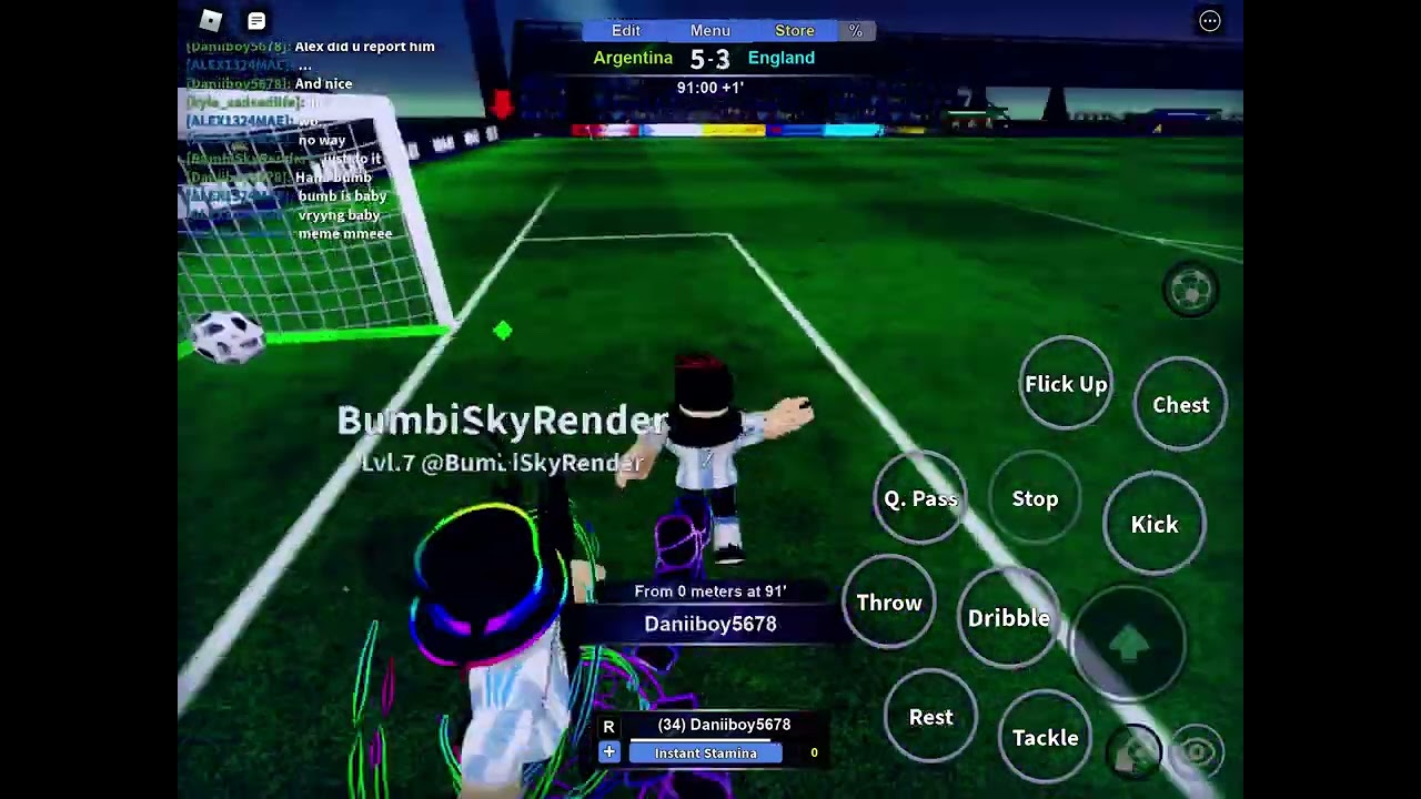 There’s two hackers in this game roblox tsp soccer