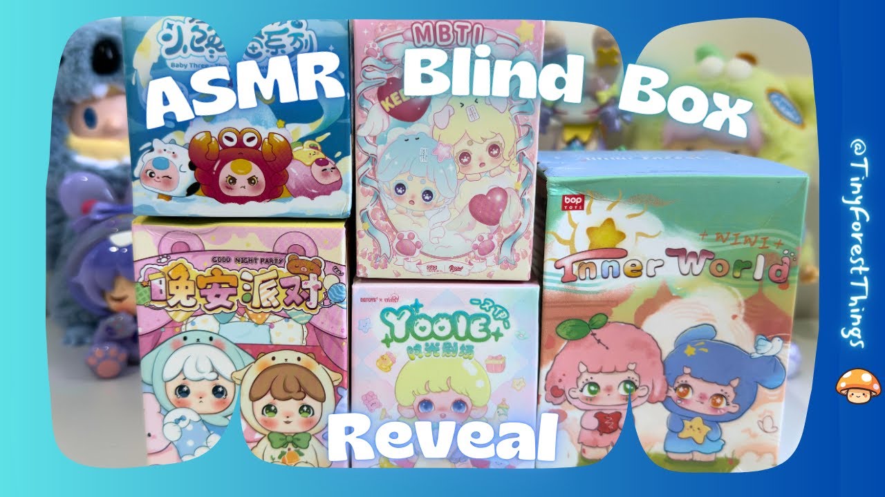 ASMR Blind Box Unboxing 🌿 No Talking | Cozy Mini Figure Reveal