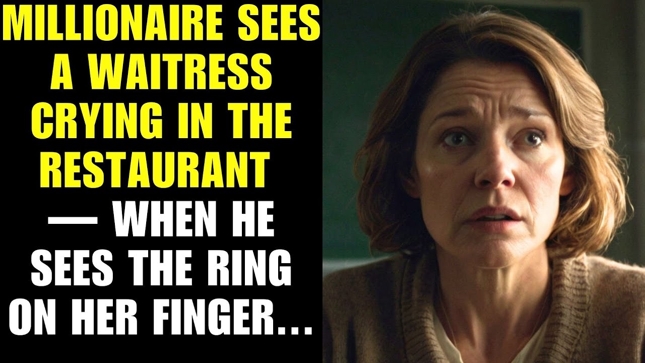 Millionaire Sees a Waitress Crying in the Restaurant — when he sees the ring on her finger...