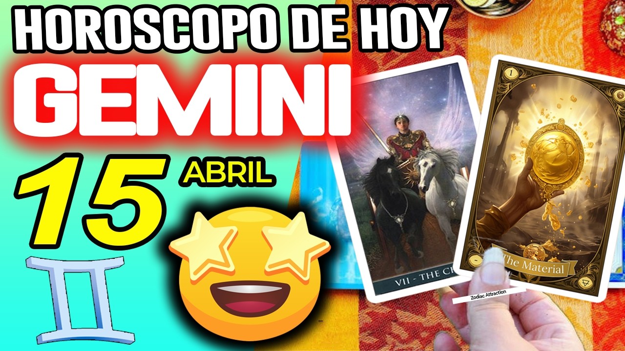 G&Eacute;MINIS ♊INCREIBLE😲 MIRA LO QUE VIENE PARA TI💰 Hor&oacute;scopo De Hoy 15 De Abril 2026 | Mhoni Vidente