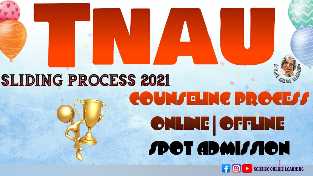 Tnau counselling process full details | tnau 2021 counselling eligibility | tnau online counselling