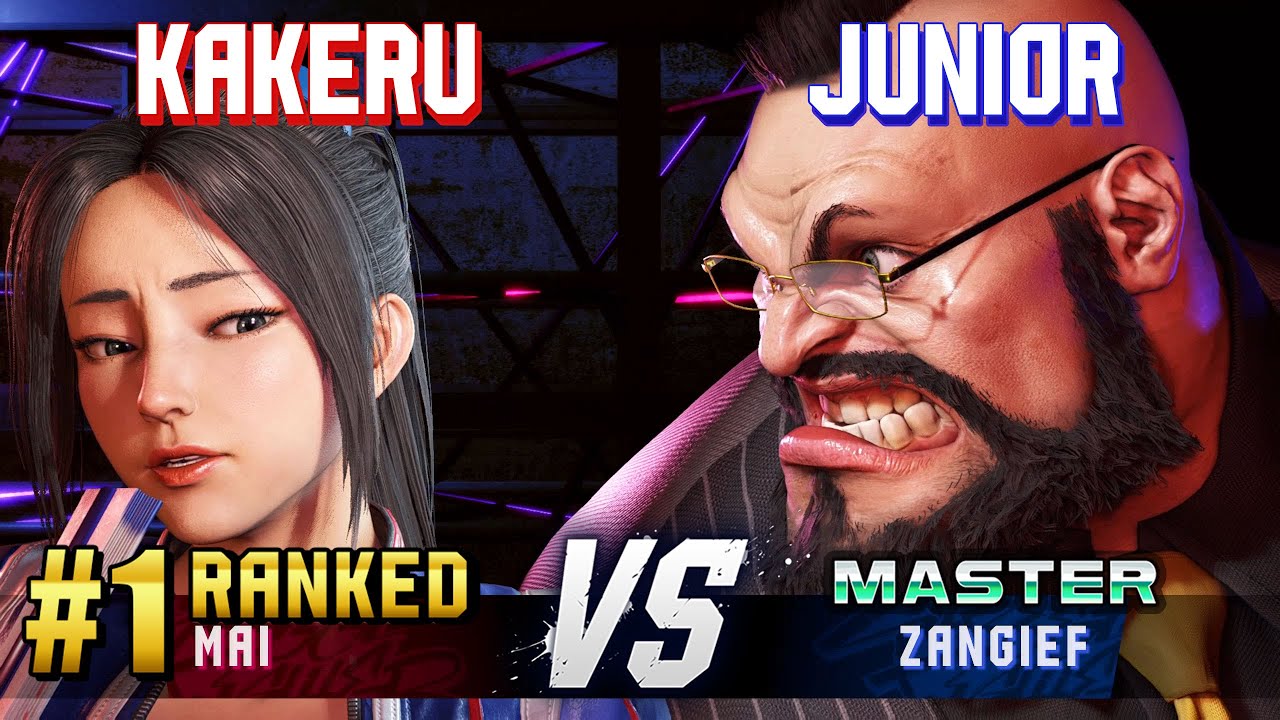 SF6 ▰ KAKERU (#1 Ranked Mai) vs JUNIOR (Zangief) ▰ High Level Gameplay