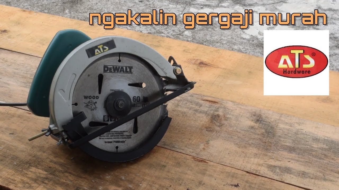 kotak-katik gergaji murah agar enak dipakai - kalibrasi circular saw ATS CS185M