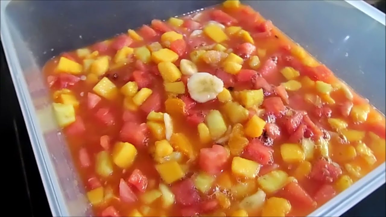 Ensalada de frutas,estilo Nicaraguense / Tizana 🍍🍉🍌🍊
