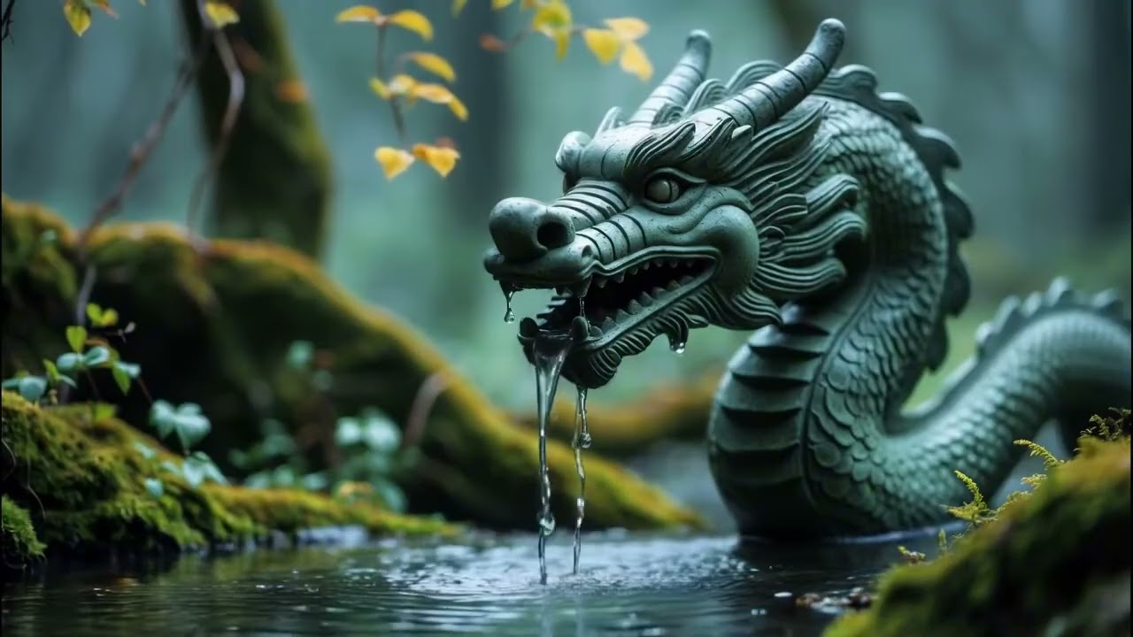 Relaxing Sound Serenity of the Ancient Dragon 🐉 | Calm Forest Water Sounds 🌿