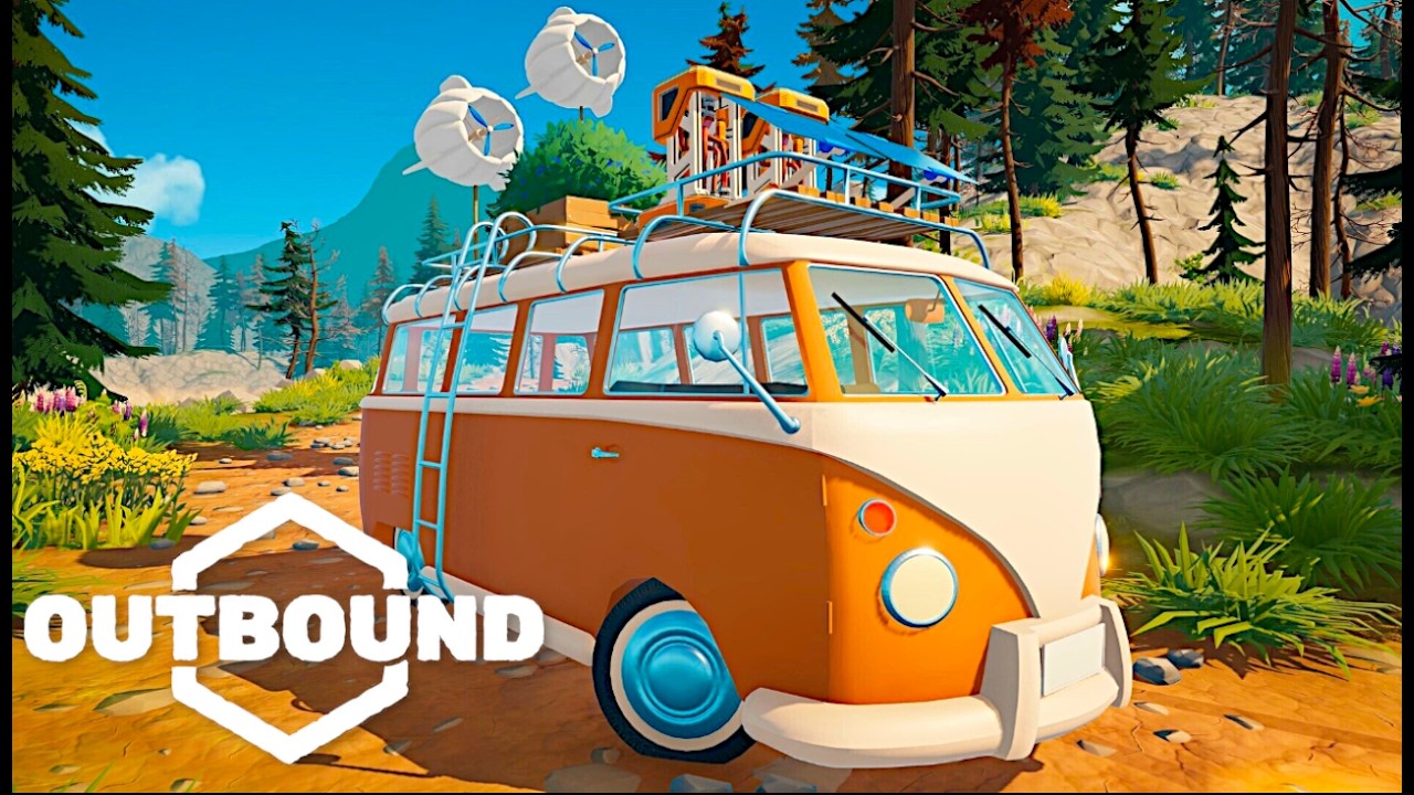 Cozy New Solarpunk Base-Building Exploration Game in a Mobile Camper Van! | Outbound Playtest