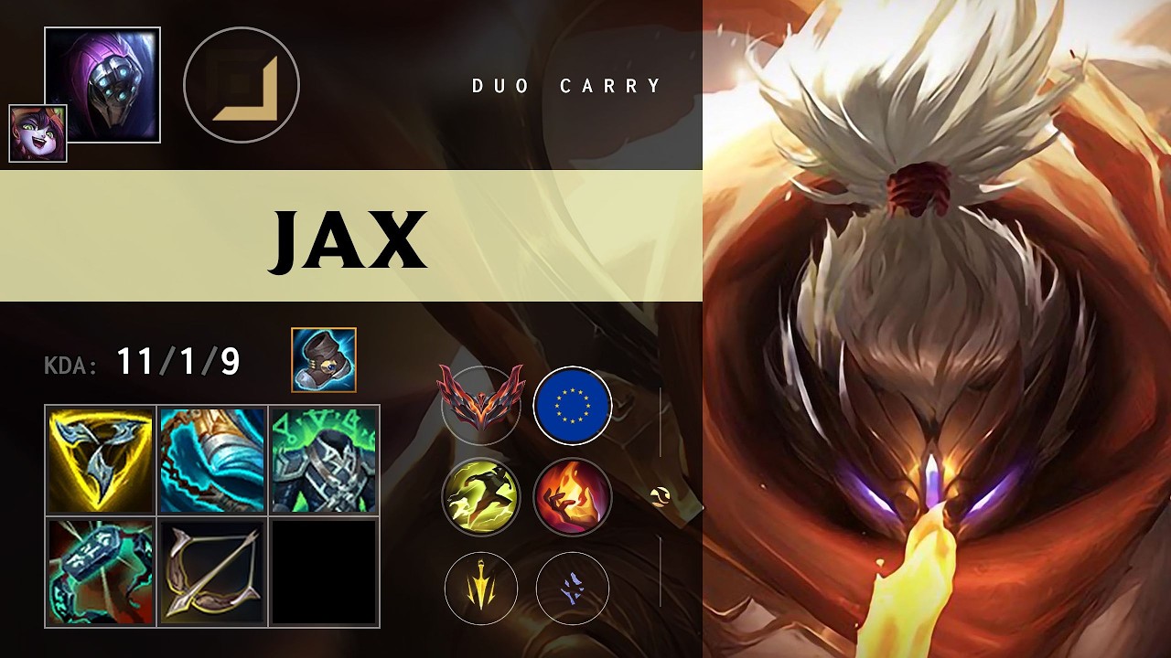 Jax ADC vs Ashe - EUW Grandmaster Patch 26.11