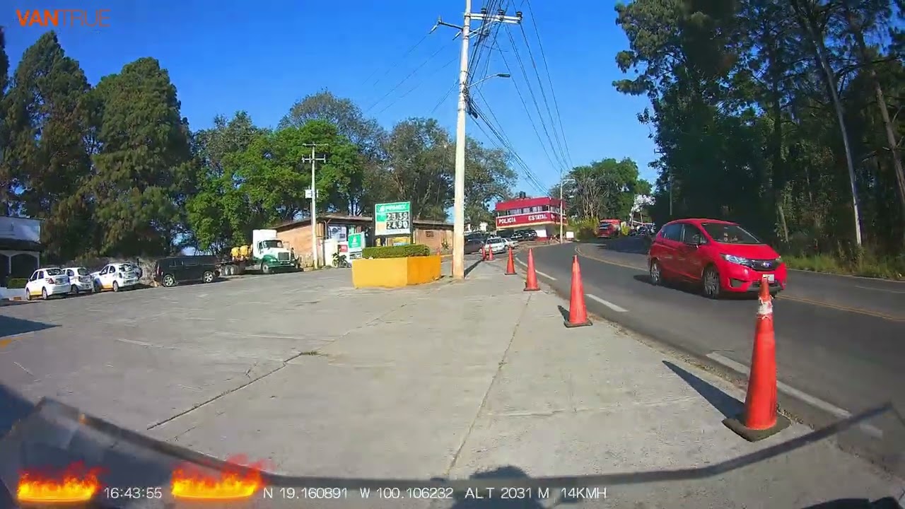 Vantrue F1 de Valle de Bravo a CDMX  en moto Xmax - Front camera 4k