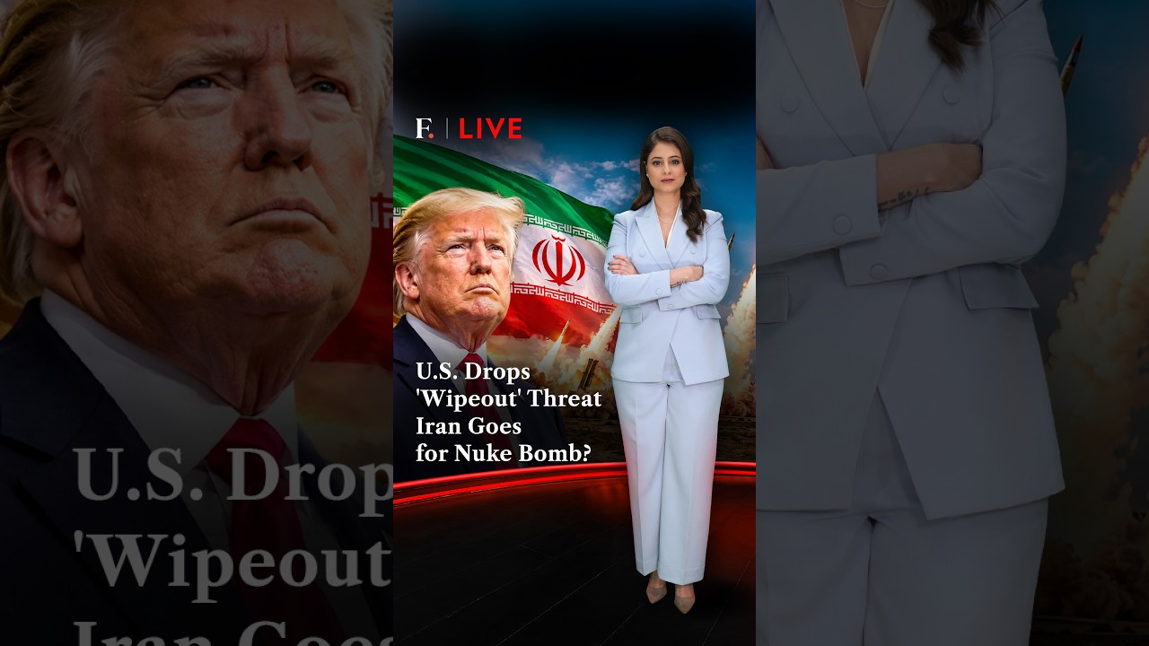 U.S. Drops 'Wipeout' Threat Iran Goes for Nuke Bomb? | Firstpost LIVE