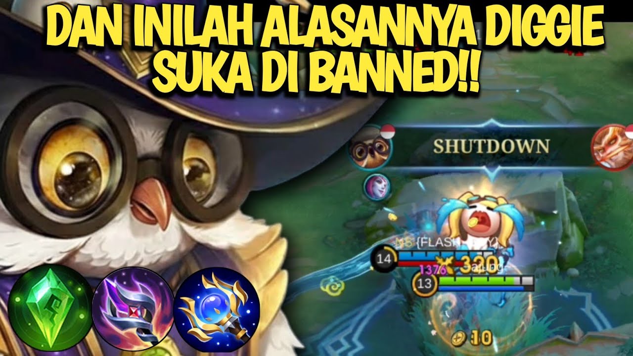 DAN INILAH ALASANNYA MENGAPA USER TIGREAL BENCI DIGGIE‼️BEST EMBLEM DAN BUILD DIGGIE TERSAKIT 