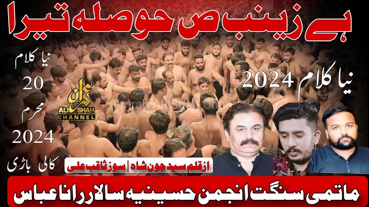 Hai Zainab Sa Hosla Tera | New Noha | Anjuman E Hussain | Rana Abbass | 20 Muharam 2024 Kali Bari