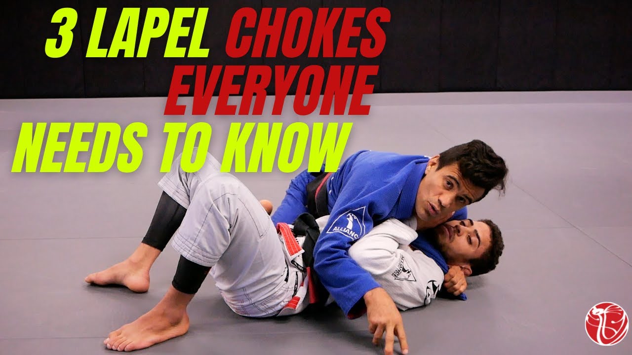 3 Lapel Chokes Everyone Needs to Know | Jiu-Jitsu Fundamentals | Cobrinha BJJ
