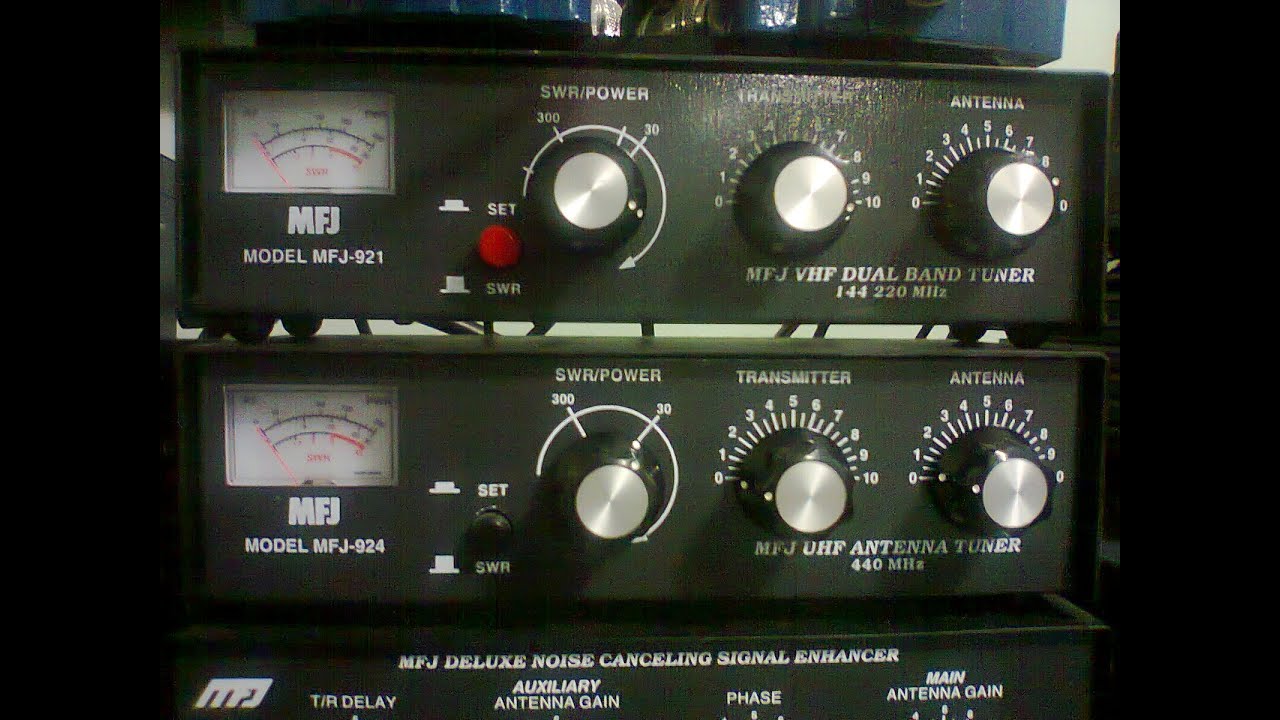 MFJ-921 e MFJ-924 antenna tuner para VHF e UHF