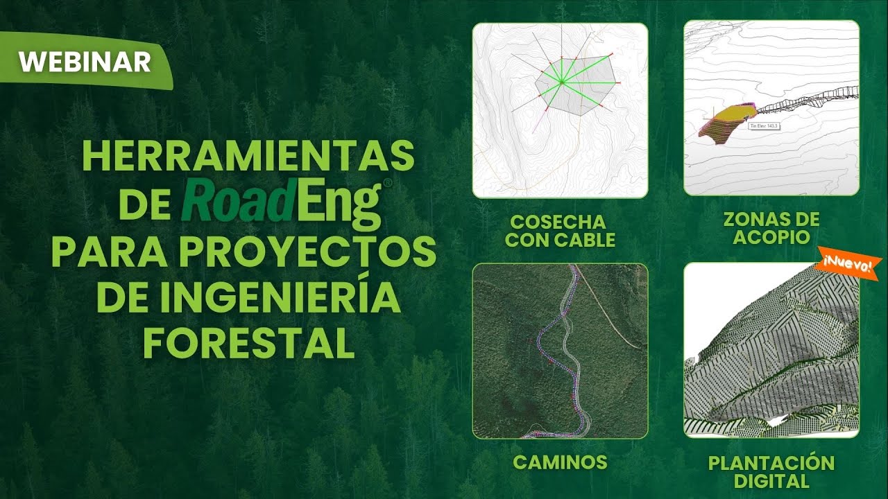 Herramientas de RoadEng para Proyectos de Ingeniería Forestal