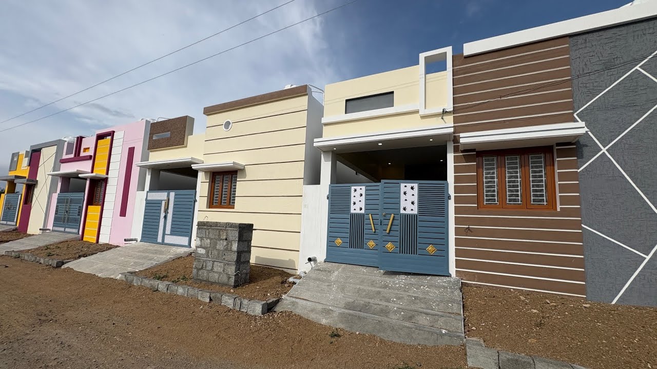 ஒரே மாதிரி💥ஐந்து💚புதிய🏘️வீடுகள்🥰விற்பனைக்கு🩷மெயின் ரோடு🤩அருகில் @TirupurHomes #new #2025 #home #sale