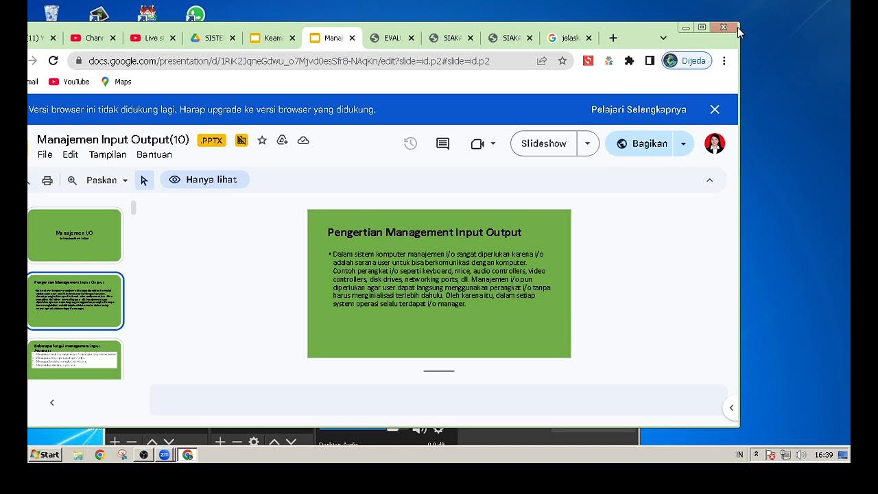 SISTEM OPERASI  -- Pertemuan 10