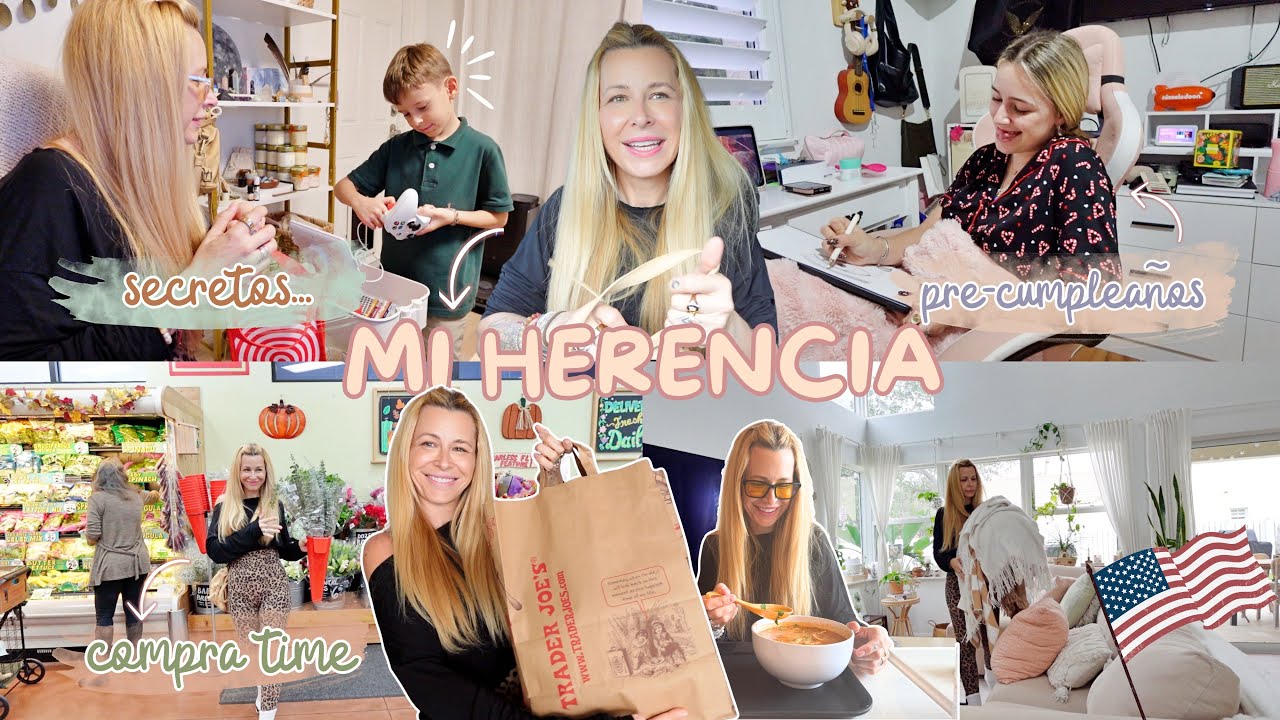 🇺🇸 Mi HERENCIA 💰 lo tengo que ADMITIR 🫣 contando secretos + COMPRA NAVIDEÑA en TRADER JOE´S? 🎄 VLOG