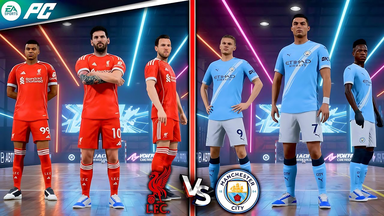 FIFA VOLTA 26 - MESSI, RONALDO, NEYMAR, MBAPPE, HAALAND, KANE ALL STARS | MAN CITY vs LIVERPOOL