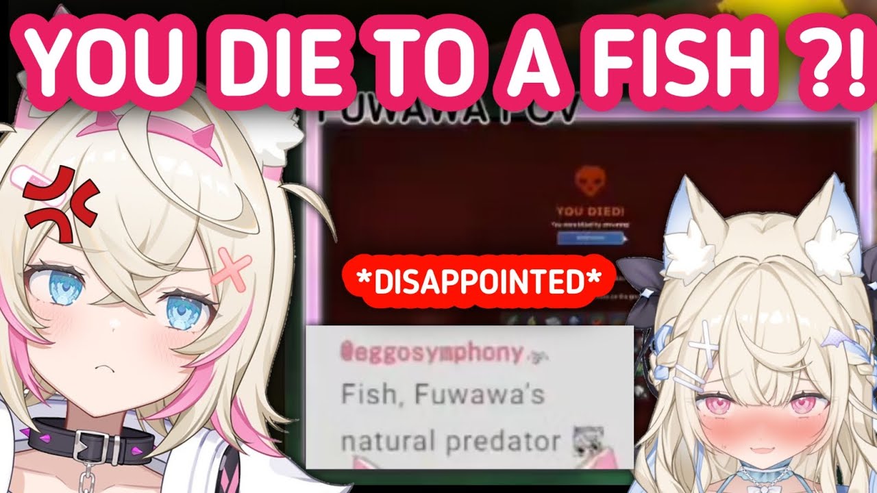 Mococo When She Found Out Fuwawa Die To a Fish [Fuwamoco]