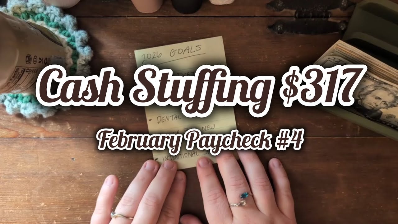 Last Paycheck of February + Exciting NEWS!!! • Cash Stuffing and Savings Challenges 