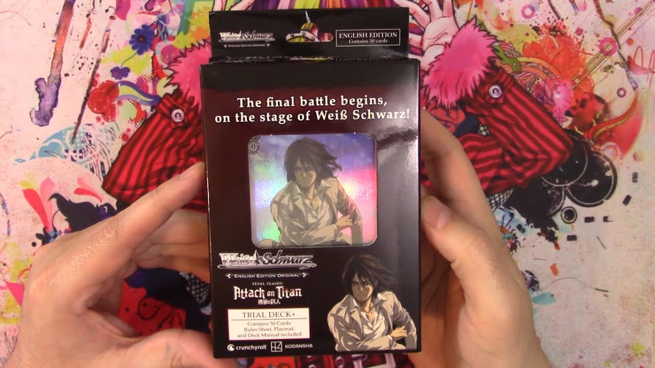 Weiss Schwarz TCG - Attack on Titan Final Season Trial Deck Opening