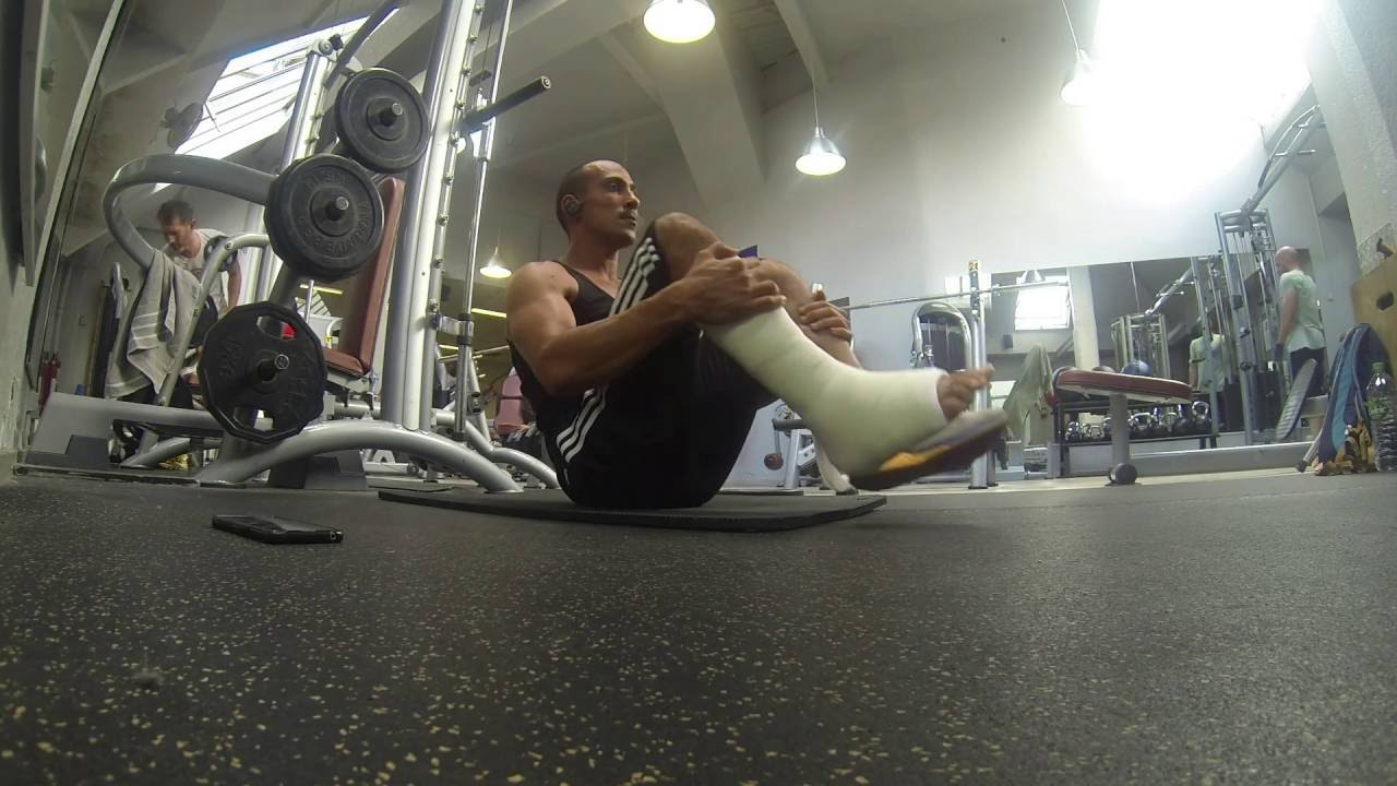 Tabata CrossFit avec un pied dans le plâtre