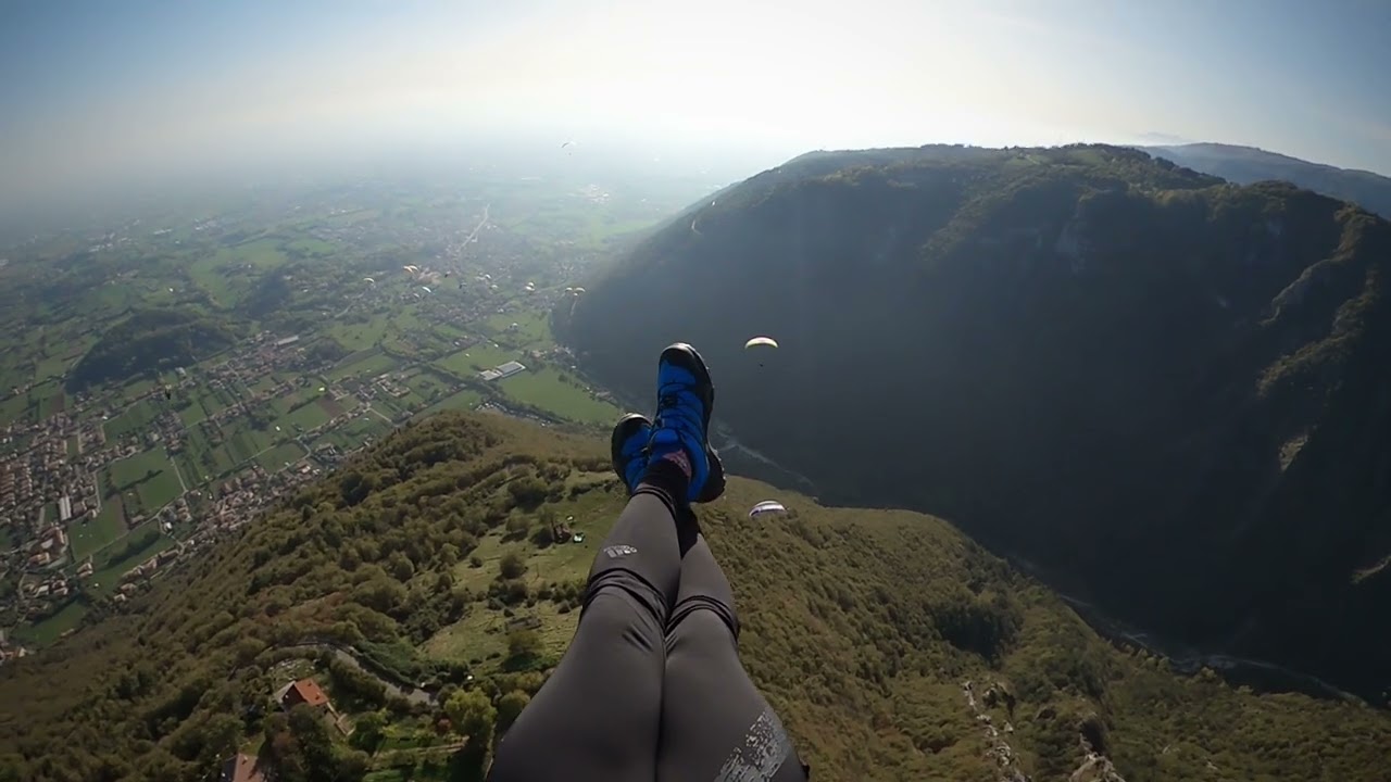 Bassano del Grappa - paragliding at the end of October 2022
