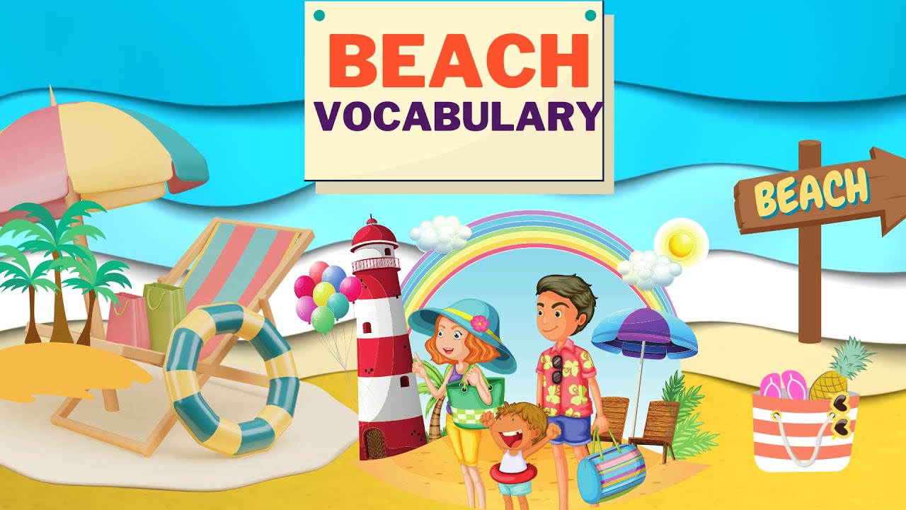 BEACH Vocabulary for Kids |Kids Beach Trip