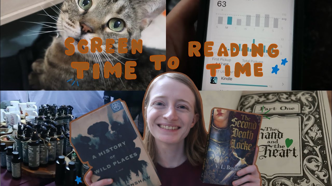 swapping screen time for reading time | reading vlog