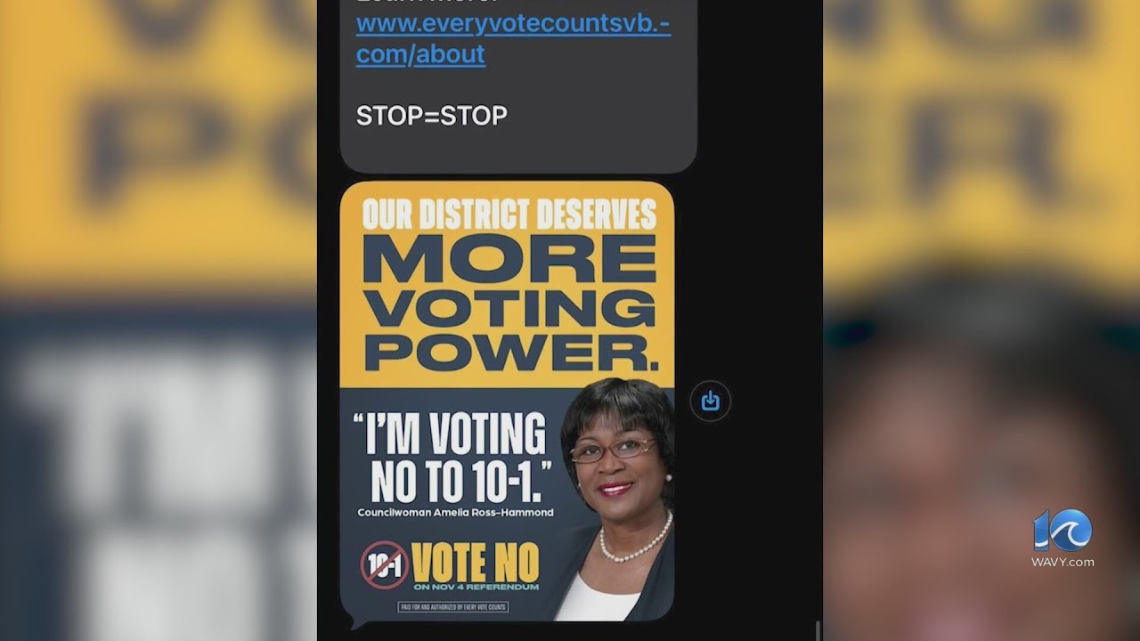 VB Councilwoman 'shocked' campaign texts says she supports voting no in referendum