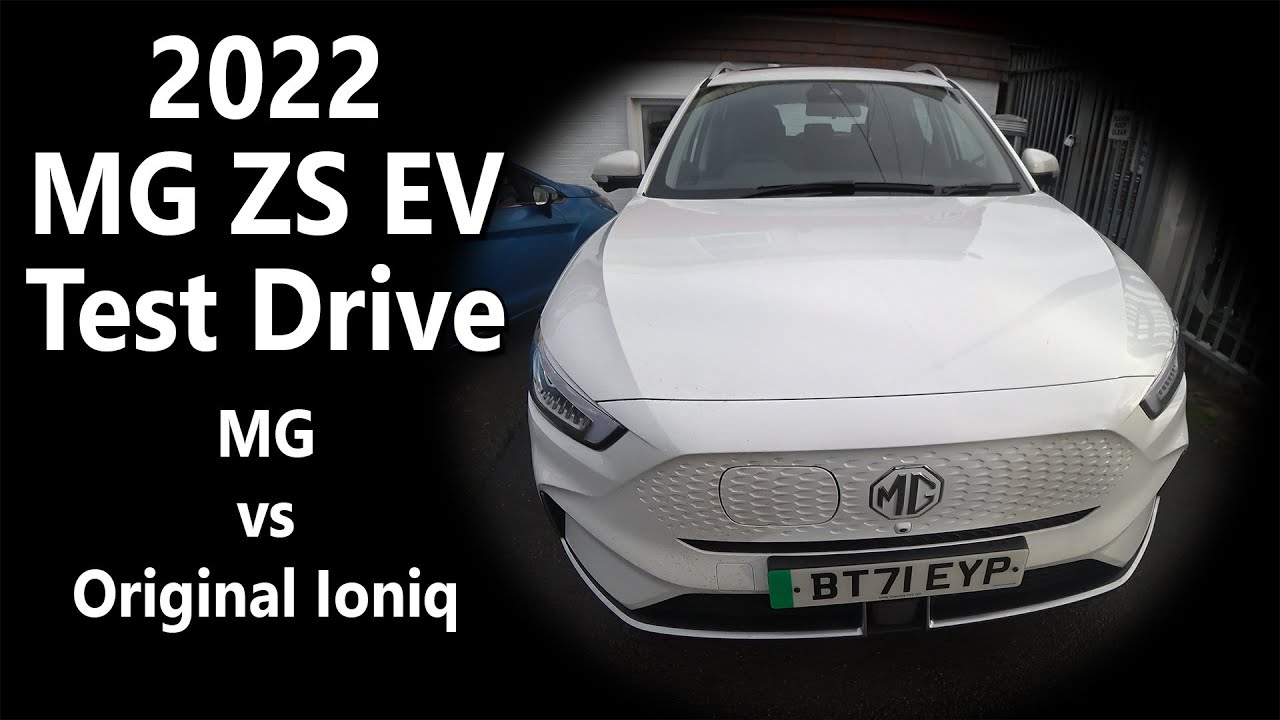 2022 MG ZS EV test drive first impressions and comparison to 2017 Hyundai Ioniq