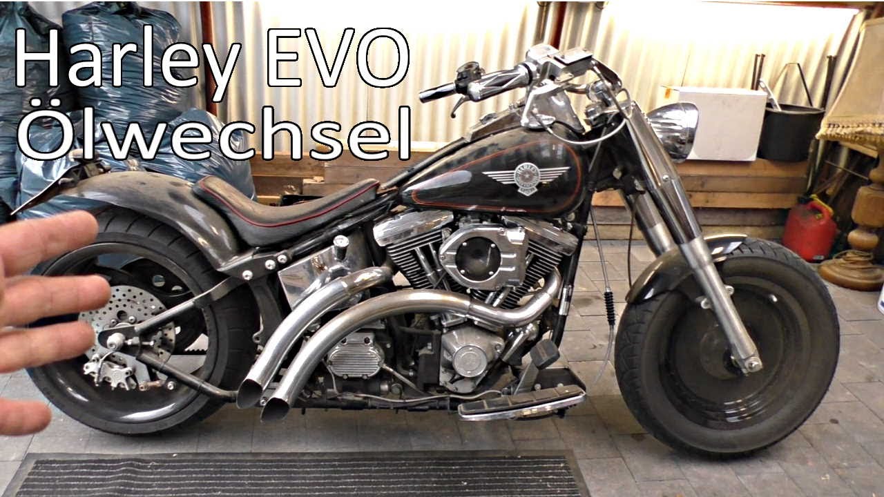 Harley Davidson EVO Ölwechsel Trockensumpf