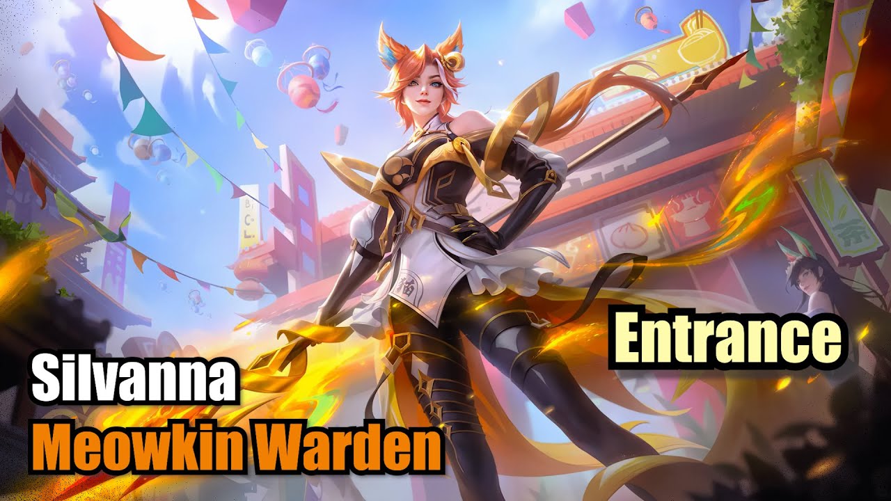 Silvanna Meowkin Warden Skin Mystic Meow Entrance (4K) Mobile Legends #MOBILELEGENDS