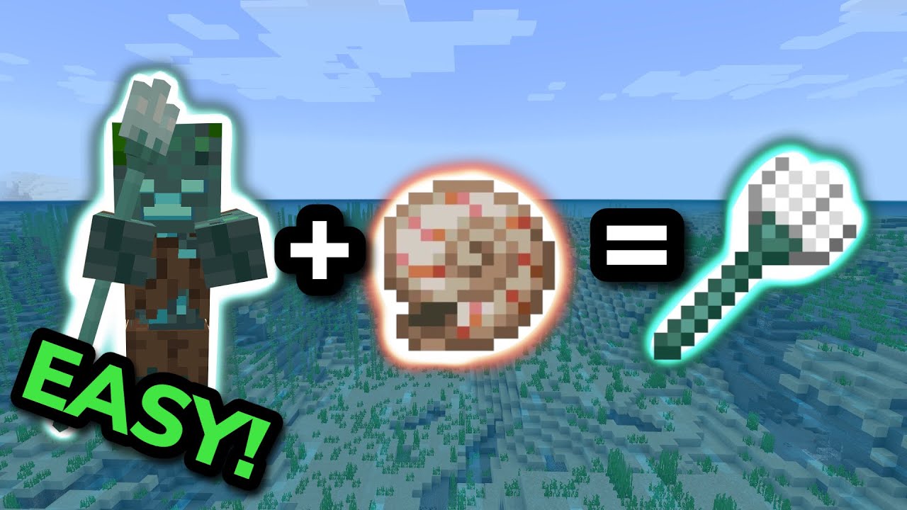 3 EASIEST WAYS TO GET TRIDENTS in Minecraft Bedrock (MCPE/Xbox/PS4/Nintendo Switch/Windows10)