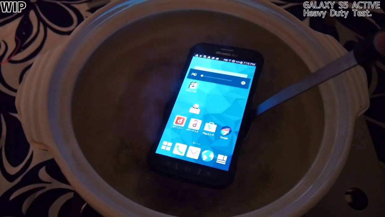 GALAXY S5 ACTIVE　HEAVY DUTY TEST(Work In Progress)