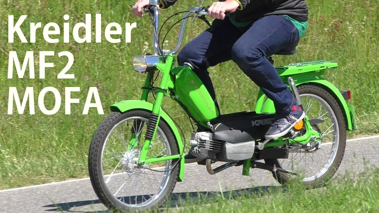 KREIDLER MF2 MOFA (1972 - 1979) in gr&uuml;n auf der Stra&szlig;e - on the road